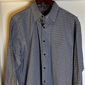Luchiano Visconti Mens Dress Shirt (L)